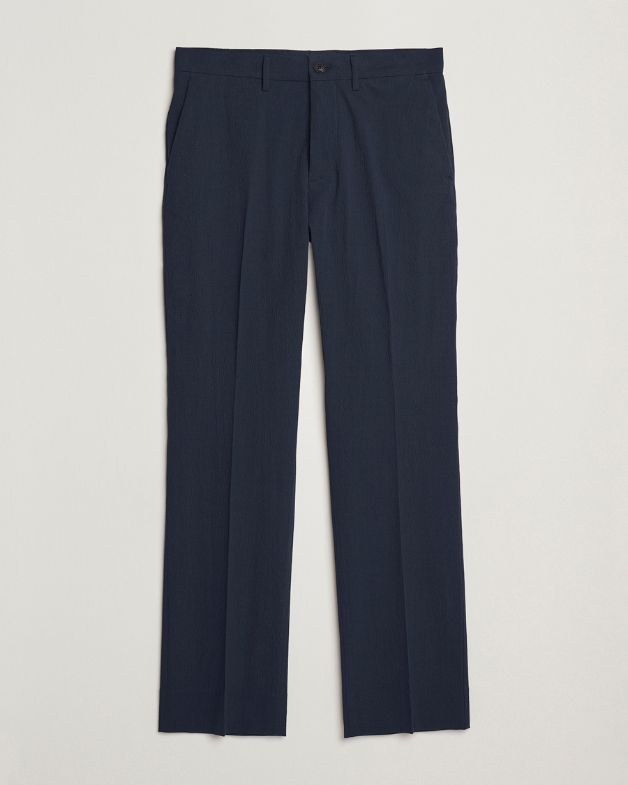 J.Lindeberg Dropper Seersucker Pants Navy – Blau
