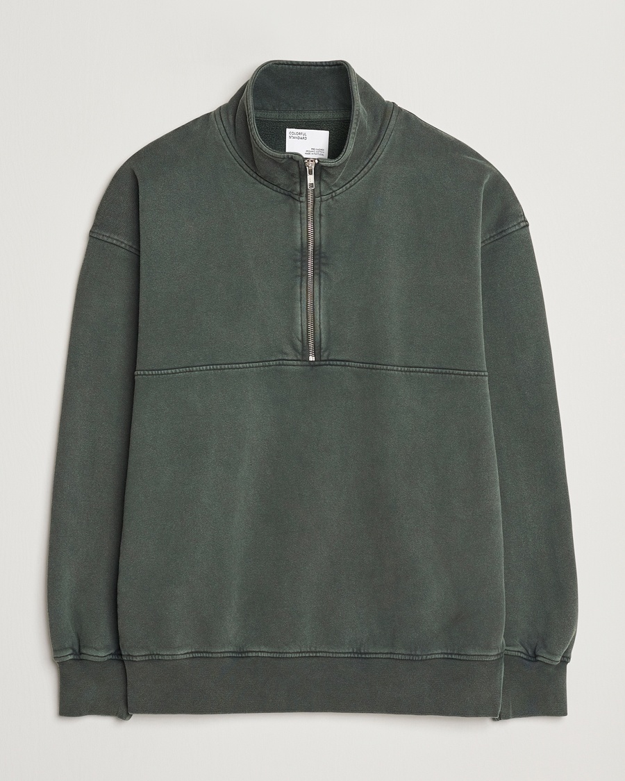 Colorful Standard Classic Organic Half-Zip Midnight Forest – Grün