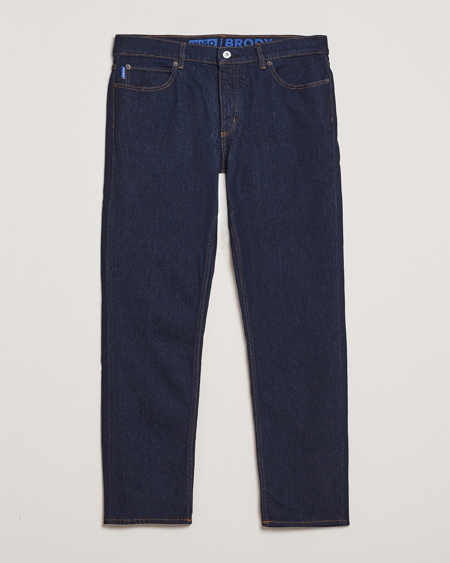 HUGO Brody Tapered Fit Jeans Dark Blue – Blau