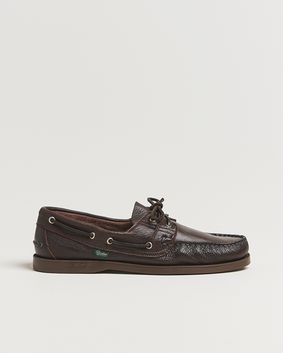 Paraboot Barth Boat Shoe Marron Deerskin – Braun
