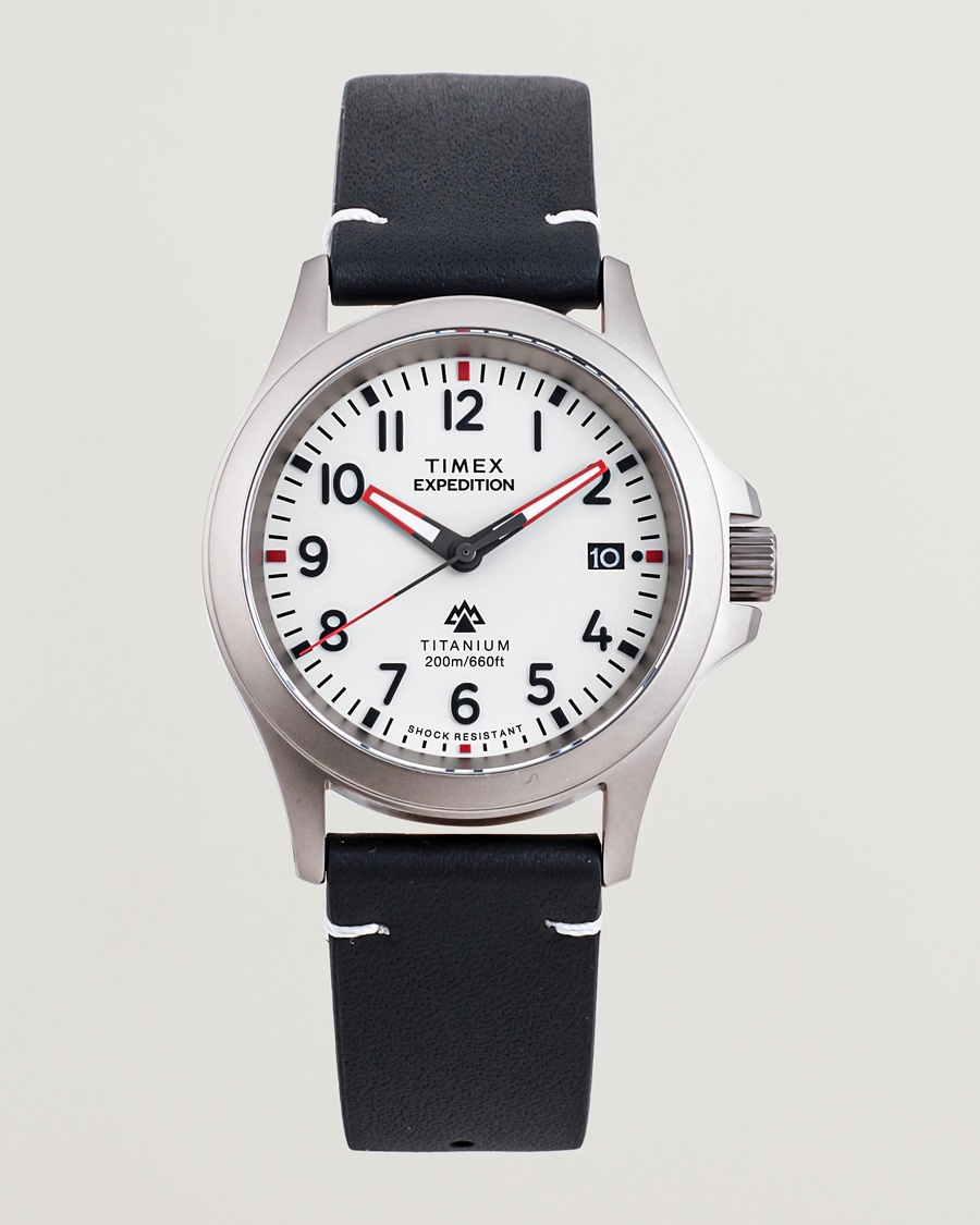 Timex Expedition Titanium 38mm Light Gray Dial – Weiß