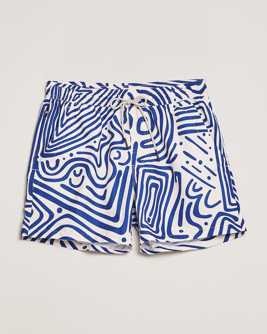 OAS Printed Swimshorts Eldovado – Blau