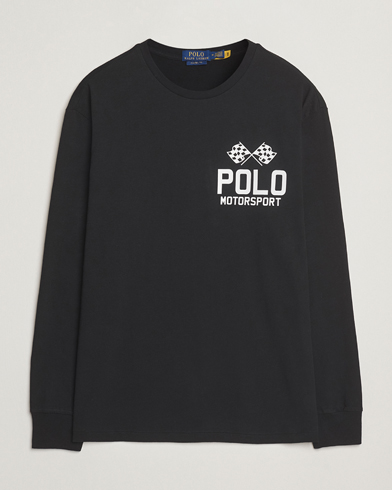 Polo Ralph Lauren RL Motorsport Long Sleeve Tee Polo Black – Schwarz