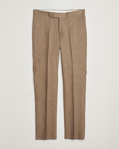 J.Lindeberg Lois Super Linen Pants Nutmeg – Braun