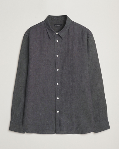 J.Lindeberg Linen Melange Shirt Black – Schwarz