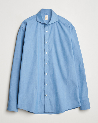 Stenströms 1899 Denim Poplin Shirt Indigo – Blau