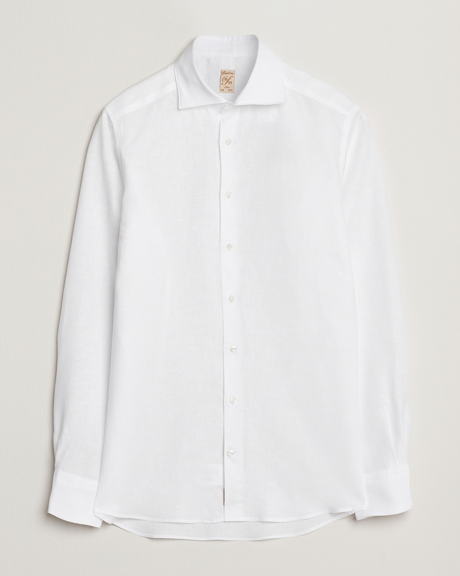 Stenströms 1899 Slim Linen Shirt White – Weiß