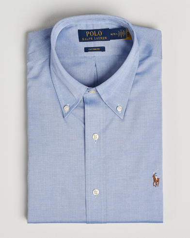 Polo Ralph Lauren Custom Fit Oxford Dress Shirt True Blue – Blau