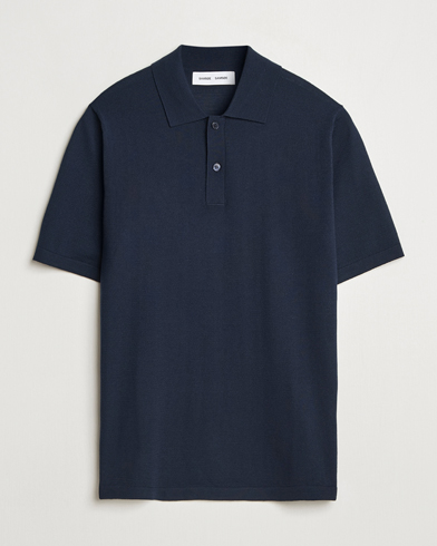Samsøe Samsøe Sarown Knitted Polo Salute Navy – Blau