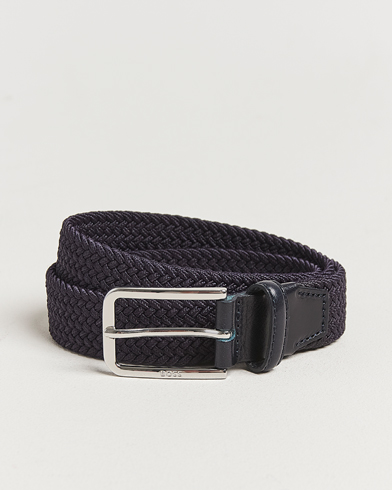 BOSS BLACK Clorio Elastic Woven Belt Navy – Blau