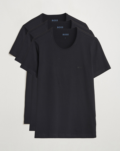 BOSS BLACK 3-Pack Crew Neck T-Shirt Black – Schwarz