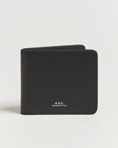 A.P.C. Calf Leather Wallet Black – Schwarz