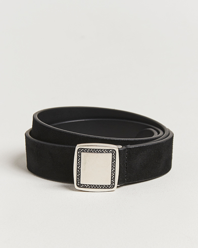 Anderson's Suede Buckle Belt 3cm Black – Schwarz