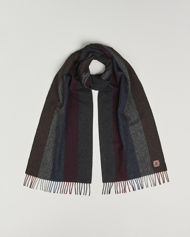 Amanda Christensen Merino Wool Herringbone Striped Scarf Multi – Mehrfarbig