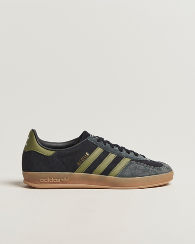adidas Originals Gazelle Indoor Sneaker Black/Green – Schwarz
