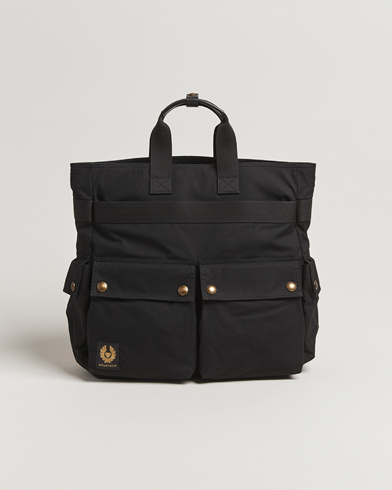 Belstaff Trailmaster 2-Way Wax Tote Black – Schwarz