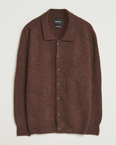 Howlin' Brushed Wool Cardigan Brownish – Braun