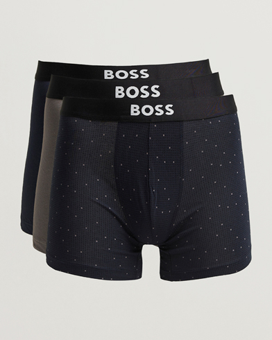 BOSS BLACK 3-Pack Boxer Grey/Beige/Navy – Blau