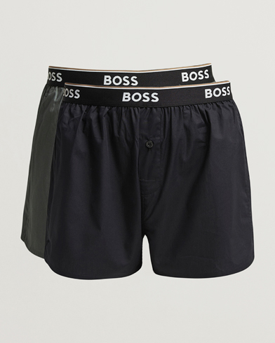 BOSS BLACK 2-Pack Boxer Shorts Green/Black – Mehrfarbig