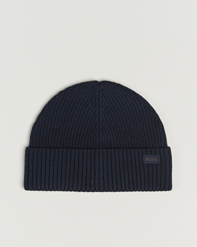 BOSS ORANGE Andern Wool Beanie Dark Blue – Blau