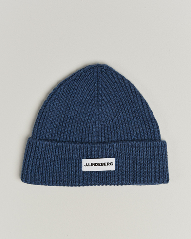 J.Lindeberg Juan Merino Beanie Vintage Indigo – Blau