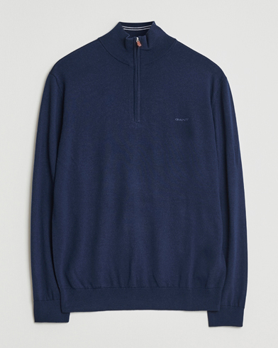 Gant Extrafine Merino Wool Half Zip Marine – Blau