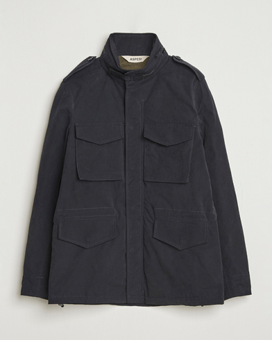 Aspesi Minifield Cotton Field Jacket Navy – Blau