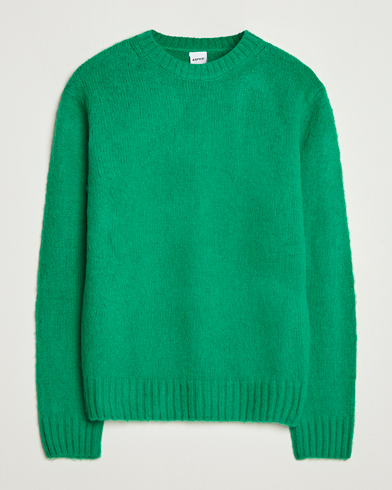 Aspesi Brushed Shetland Sweater Green – Grün