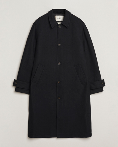 Forét Pine Wool Coat Black – Schwarz