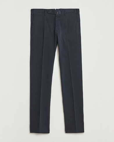 Incotex Slim Fit Cotton Stretch Chinos Navy – Blau