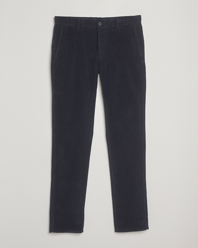 Incotex Slim Fit Leisure Cord Slacks Navy – Blau