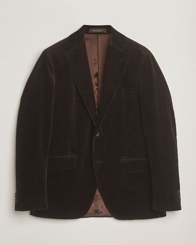 Oscar Jacobson Fogerty Patch Pocket Cord Blazer Brown – Braun
