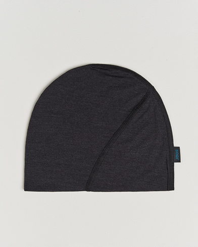 SOAR Running Silk Merino Beanie Dark Grey – Grau