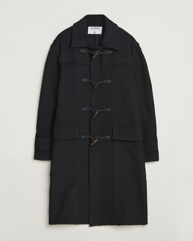Filippa K Monty Wool Duffle Coat Black – Schwarz