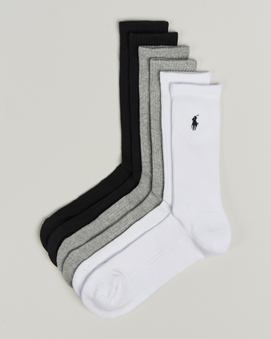 Polo Ralph Lauren Polo Ralph Lauren6-Pack Crew SockGrey – Grau