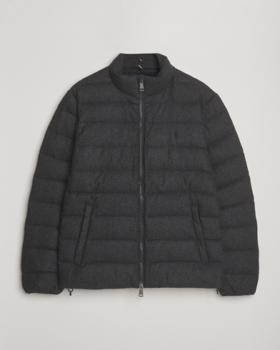 Polo Ralph Lauren Colden Wool Down Jacket Barclay Heather – Grau