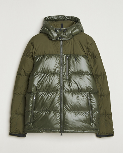 Polo Ralph Lauren Gorham Mixed Glossy Down Jacket Dark Loden – Grün