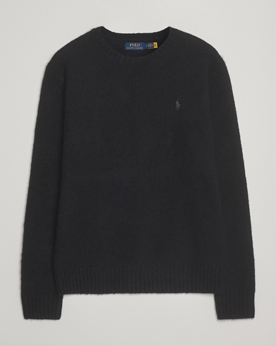 Polo Ralph Lauren Alpaca Crew Neck Sweater Polo Black Tonal – Schwarz