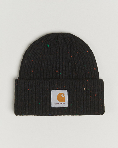 Carhartt WIP Anglistic Wool/Cotton Beanie Black – Schwarz