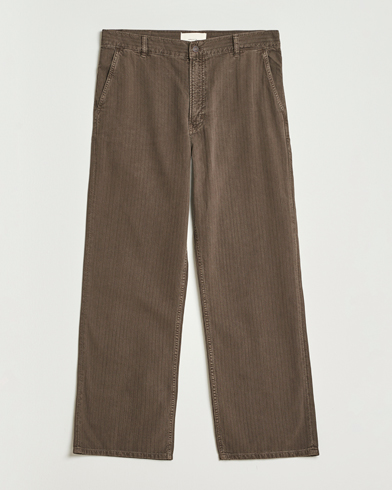 Jeanerica Genua Herringbone Twill Chino Brown – Braun