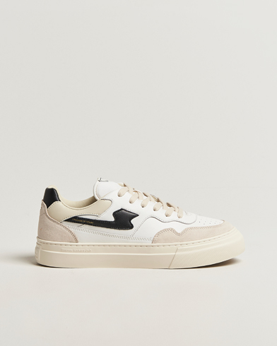 Stepney Workers Club Pearl S-Strike Leather/Suede Mix Sneaker Spring Black – Schwarz