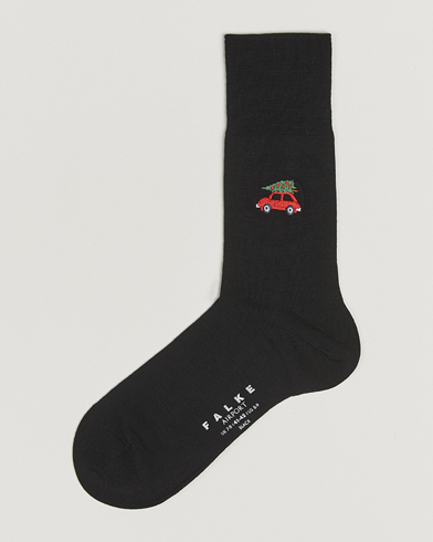 Falke Airport Christmas Car Sock Black – Schwarz