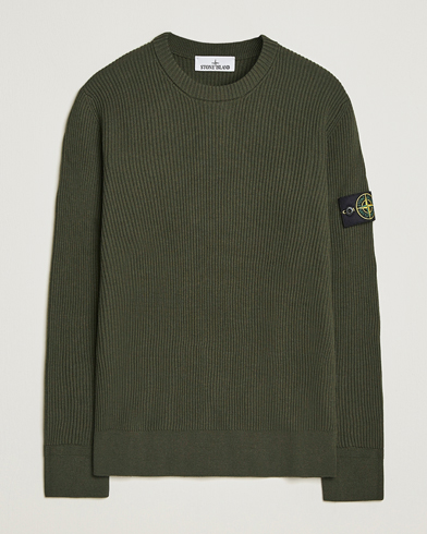 Stone Island Full Rib Crewneck Military Green – Grün