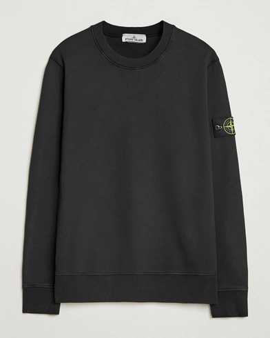 Stone Island Garment Dyed Fleece Sweatshirt Black – Schwarz