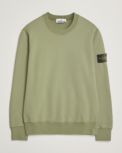 Stone Island Garment Dyed Fleece Sweatshirt Sage – Grün