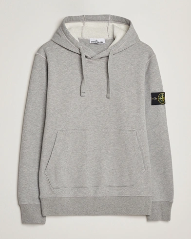 Stone Island Garment Dyed Fleece Hood Grey Melange – Grau