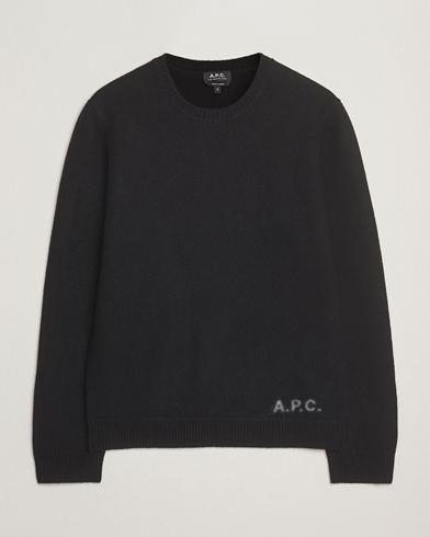 A.P.C. Edward Wool Knitted Sweater Black – Schwarz