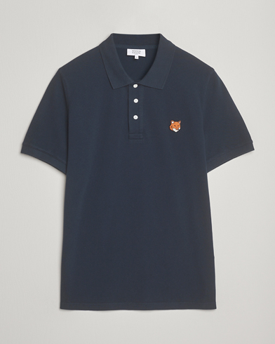 Maison Kitsuné Fox Head Polo Classic Navy – Blau