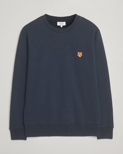 Maison Kitsuné Fox Head Sweatshirt Classic Navy – Blau