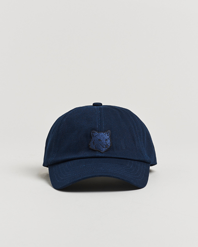 Maison Kitsuné Tonal Fox Head Cap Classic Navy – Blau